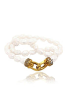 Linya Jewellery-Lock Taşlı İnci Kolye-Kolye-1-fleurdirect.live