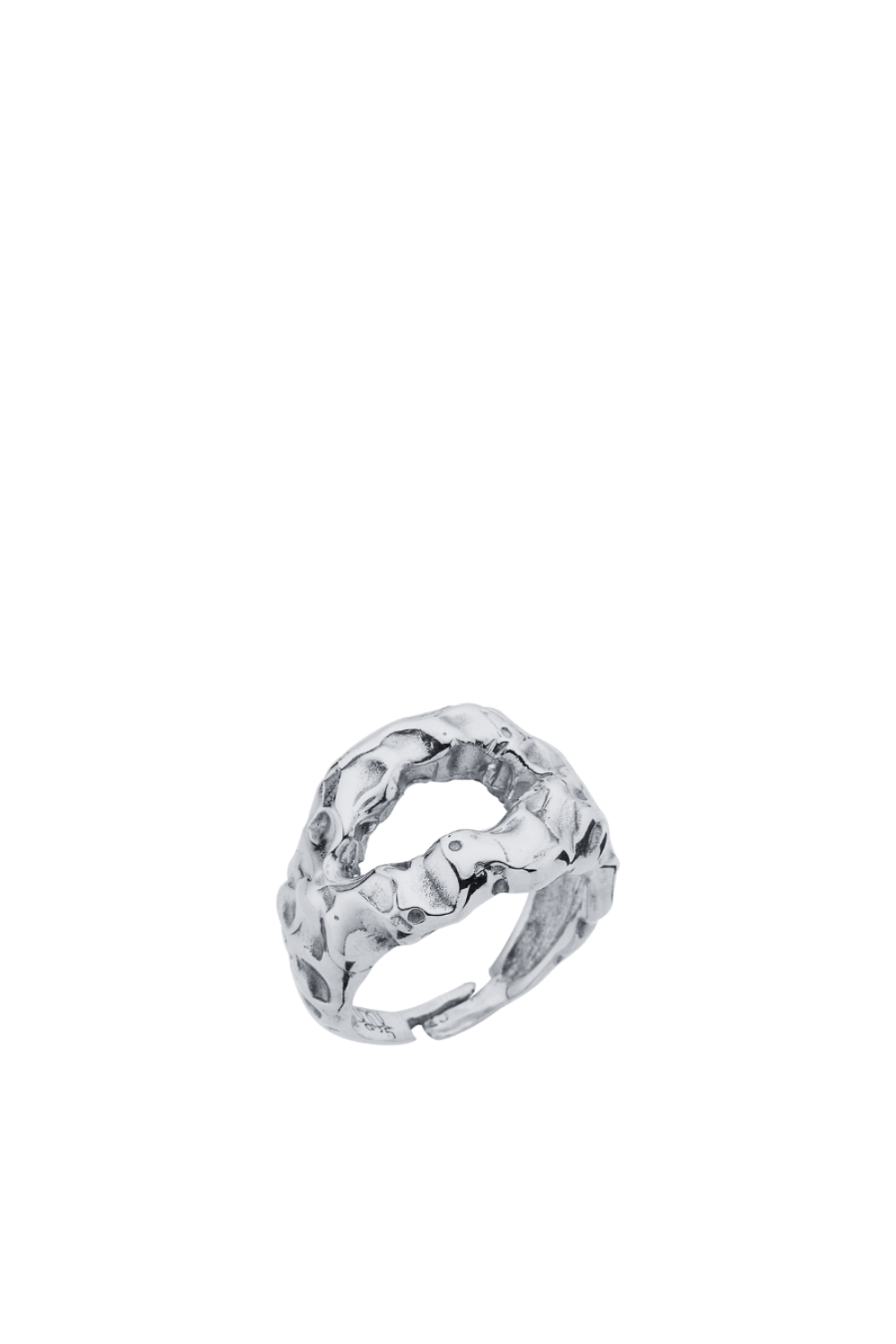 Linya Jewellery-Mazu Amorf Yüzük Gümüş-Yüzük-1-fleurdirect.live