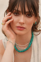 Linya Jewellery-Meg Turkuaz Küçük İncili Kolye-Kolye-2-fleurdirect.live