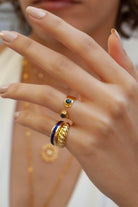 Linya Jewellery-Modica Safir Taşlı Yüzük-Yüzük-3-fleurdirect.live