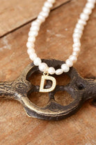 Linya Jewellery-Mono D Harfli İnci Kolye-Kolye-3-fleurdirect.live