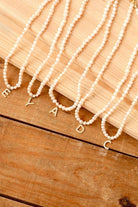 Linya Jewellery-Mono G Harfli İnci Kolye-Kolye-3-fleurdirect.live