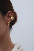 Linya Jewellery-Morf Mini Halka Küpe Gold-Küpe-3-fleurdirect.live