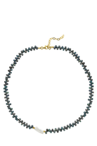 Linya Jewellery-Oden Asimetrik Siyah Barok İncili Kolye-Kolye-1-fleurdirect.live