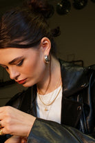Linya Jewellery-Pety Yarım Yuvarlak Gümüş Halka Küpe-Küpe-3-fleurdirect.live