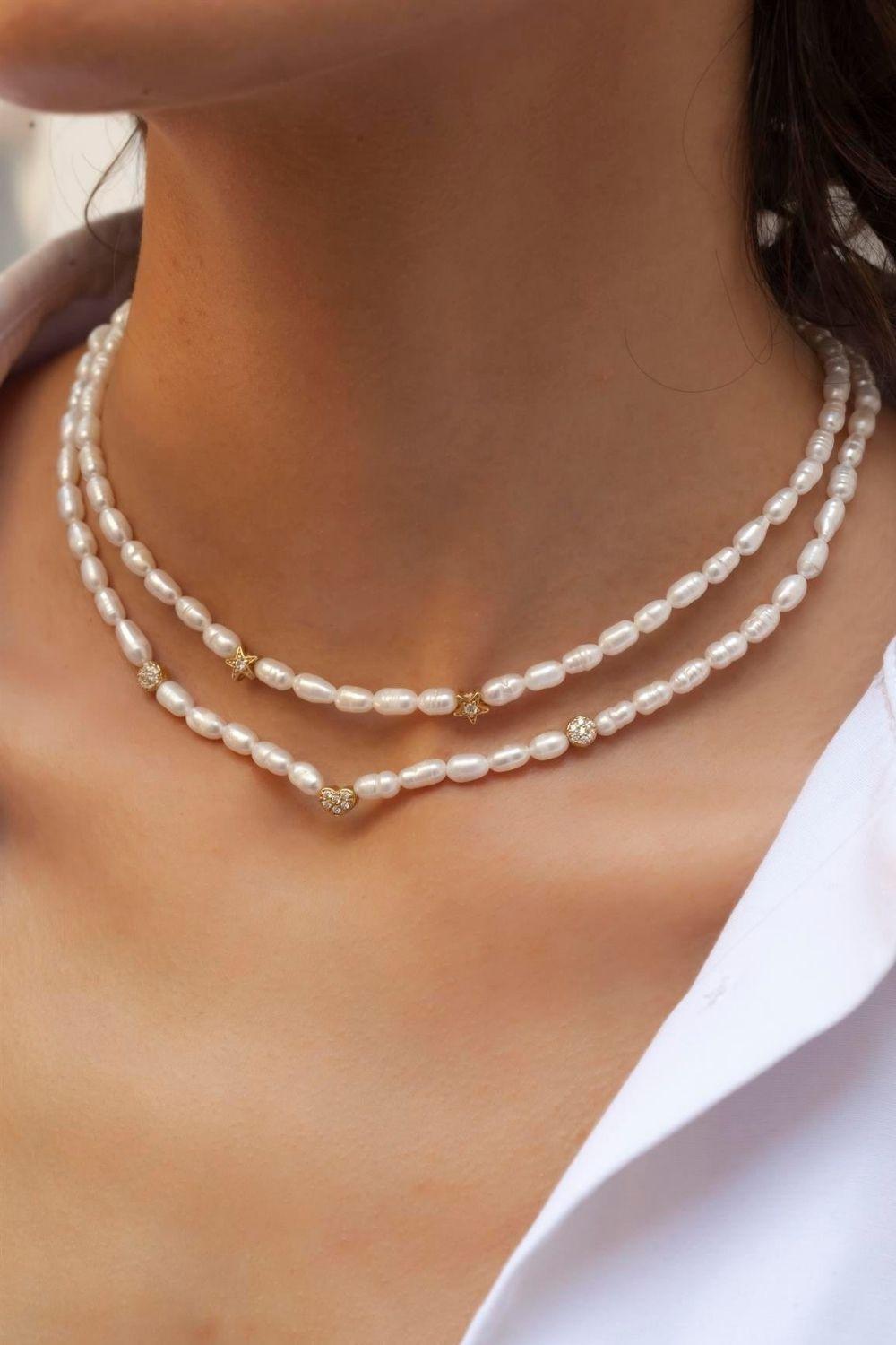 Linya Jewellery-Romes Kalpli İnci Kolye-Kolye-2-fleurdirect.live