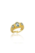 Linya Jewellery-Rosie Mavi Taşlı Yüzük-Yüzük-1-fleurdirect.live