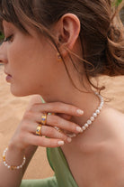 Linya Jewellery-Rosie Mavi Taşlı Yüzük-Yüzük-5-fleurdirect.live