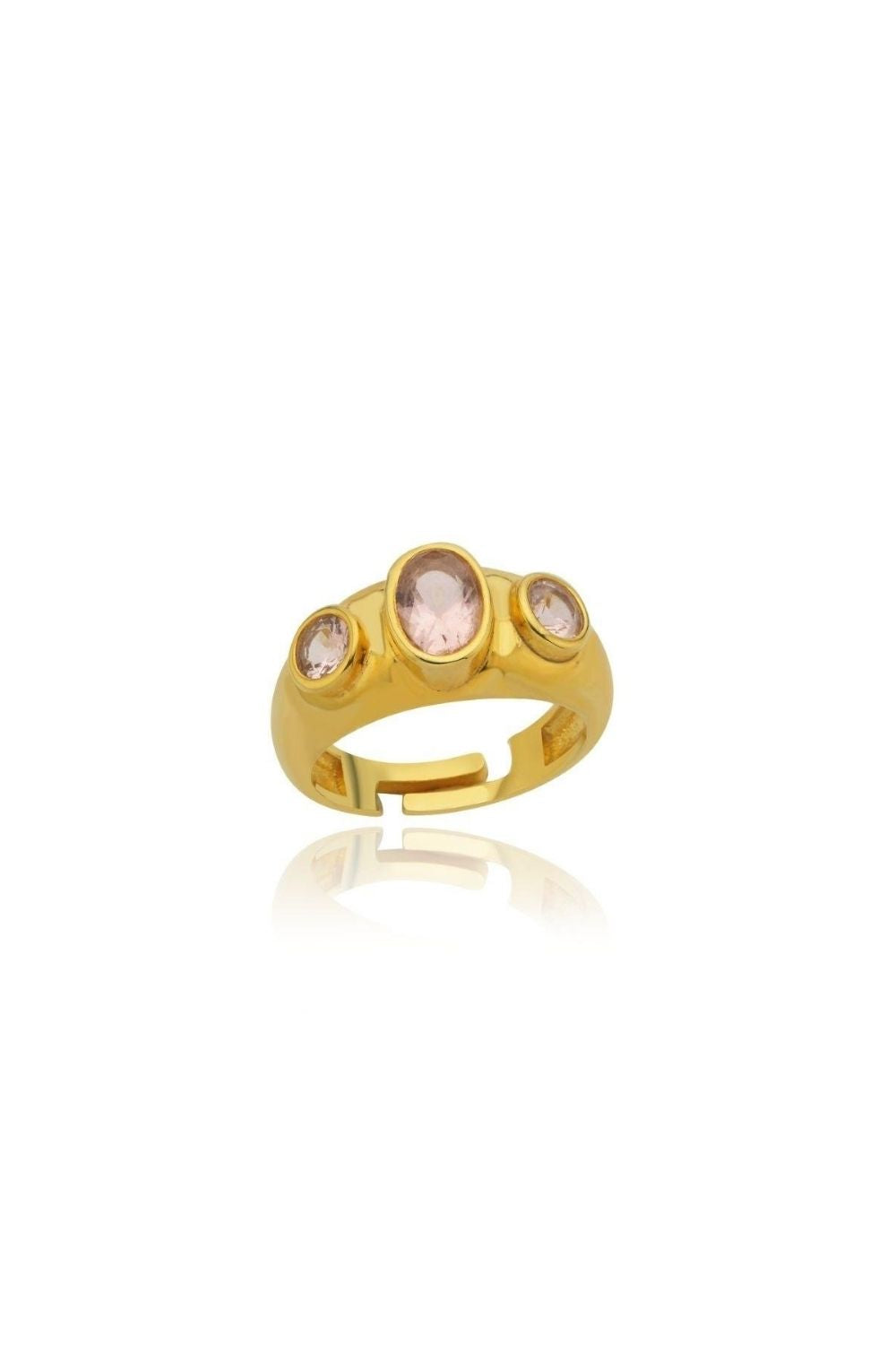 Linya Jewellery-Rosie Pembe Taşlı Yüzük-Yüzük-1-fleurdirect.live