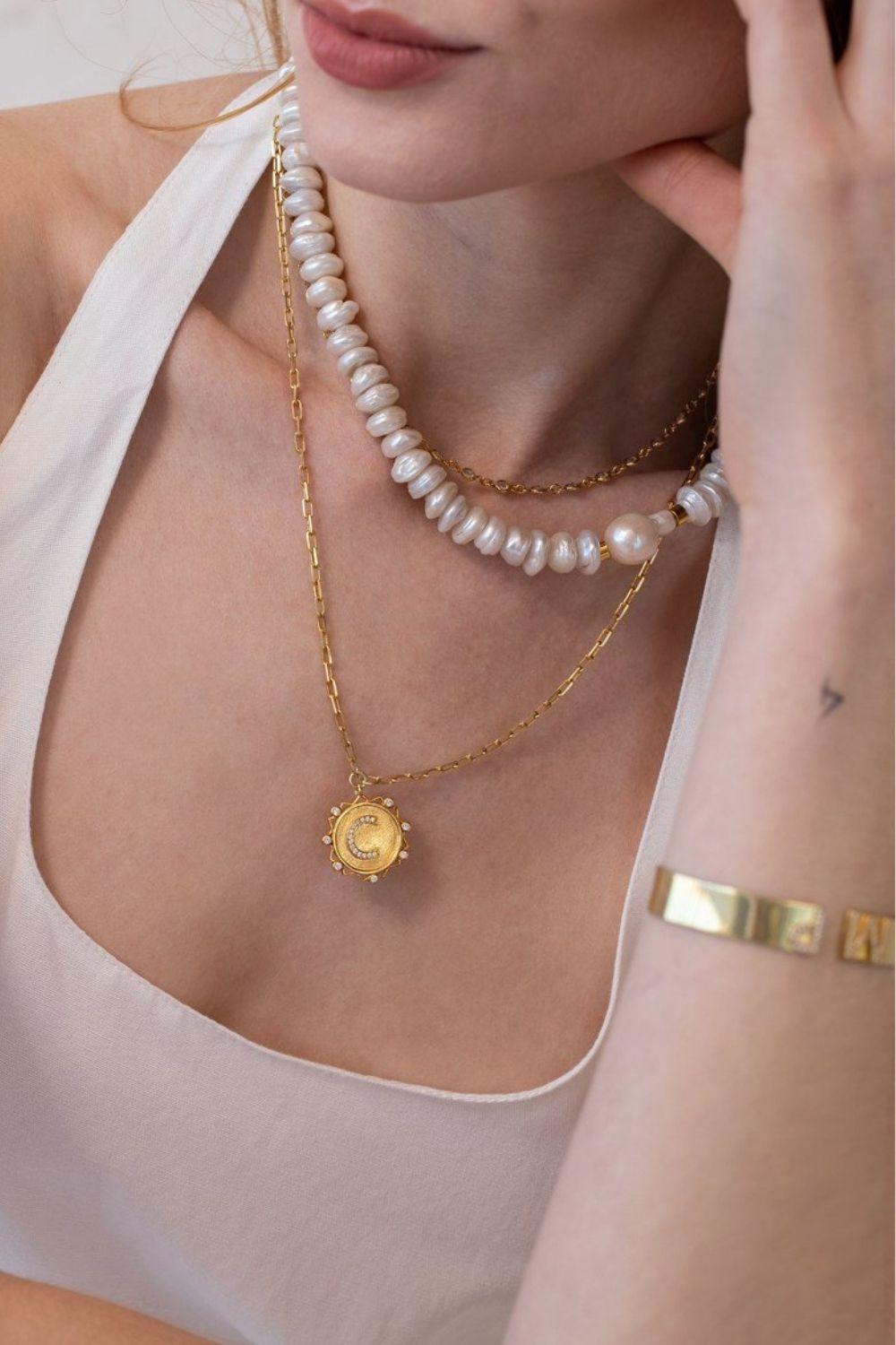 Linya Jewellery-Stela Barok İnci Kolye-Kolye-2-fleurdirect.live
