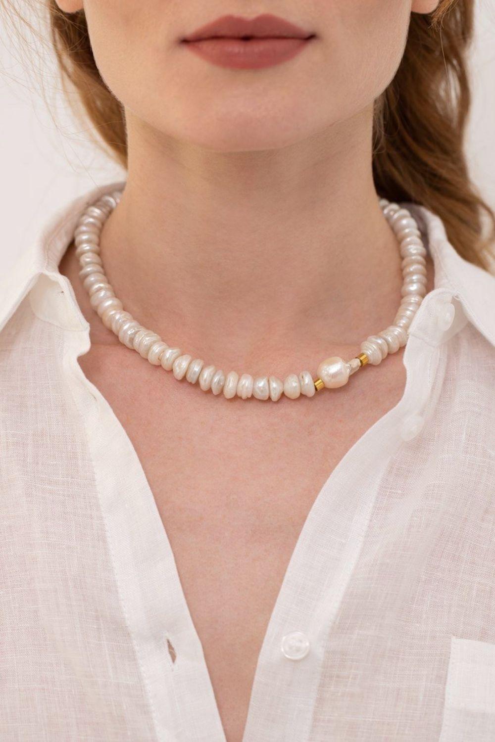 Linya Jewellery-Stela Barok İnci Kolye-Kolye-3-fleurdirect.live