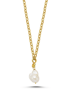 Linya Jewellery-Tapy Barok İnci Kalın Zincir Kolye-Kolye-1-fleurdirect.live