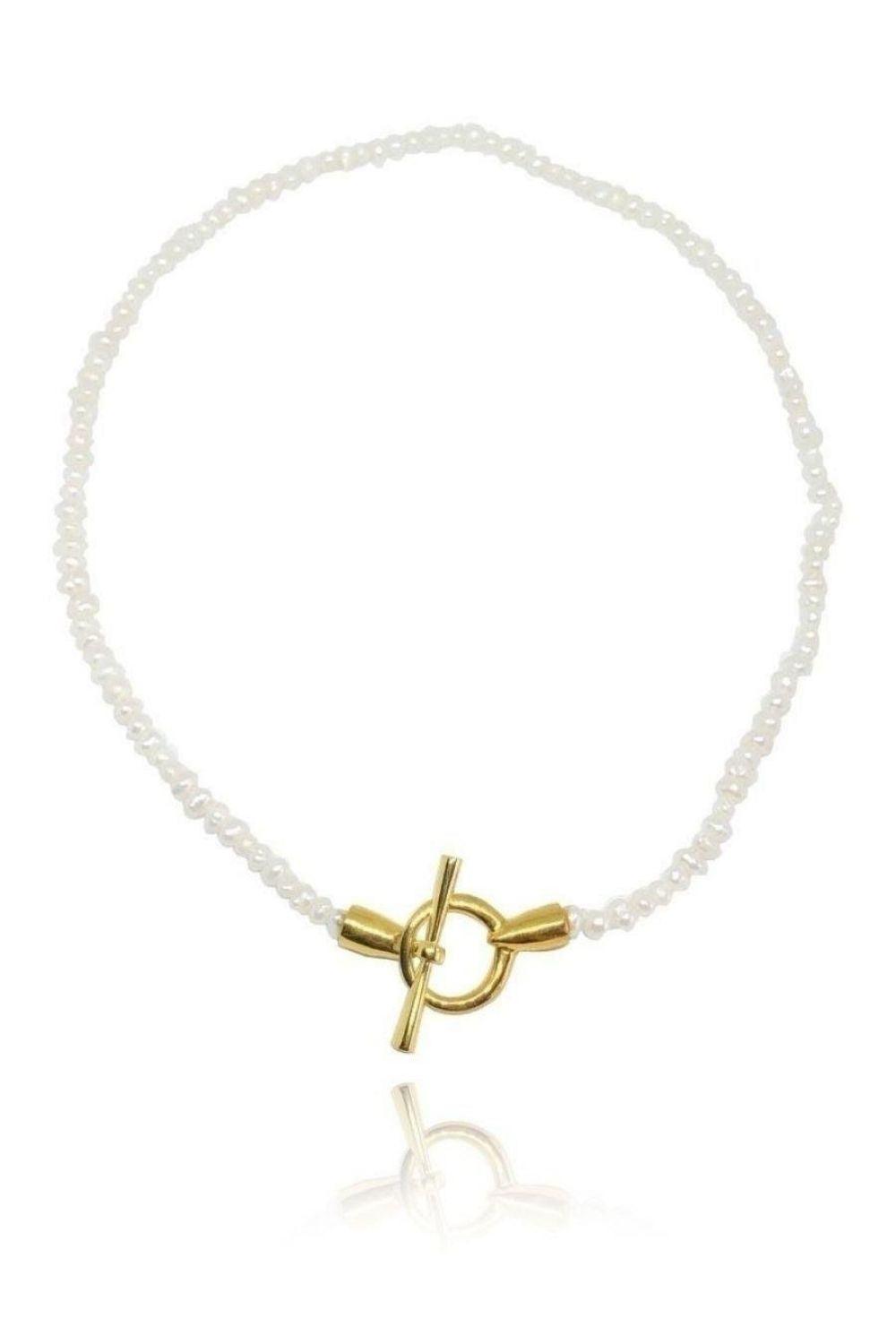 Linya Jewellery-Teri Kum İnci Kolye-Kolye-1-fleurdirect.live