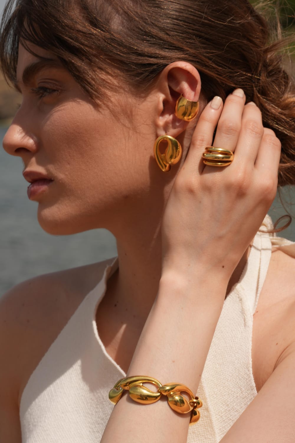 Linya Jewellery-Tina Büyük Midye Bileklik-Bileklik-2-fleurdirect.live