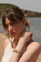 Linya Jewellery-Tina Büyük Midye Küpe-Küpe-3-fleurdirect.live