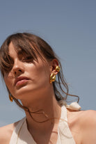 Linya Jewellery-Tina Büyük Midye Küpe-Küpe-6-fleurdirect.live