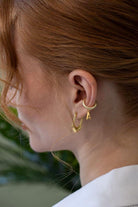 Linya Jewellery-Üçgen Halka Küpe-Küpe-2-fleurdirect.live