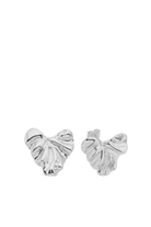 Linya Jewellery-Vory Amorf Kalp Küpe Gümüş-Küpe-1-fleurdirect.live