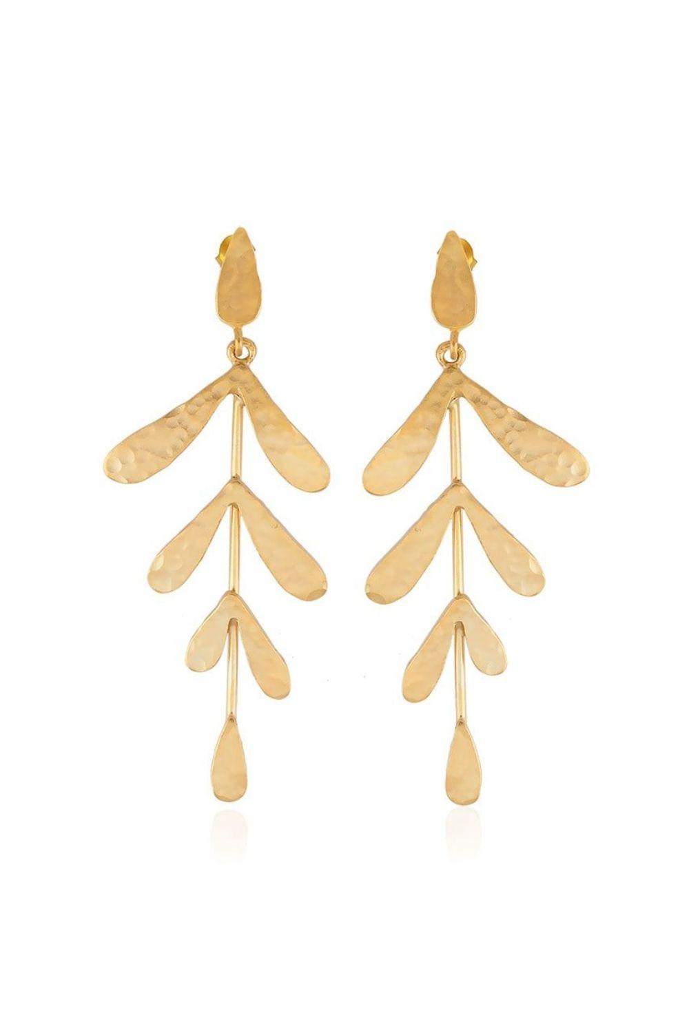 Linya Jewellery-Yaprak Küpe-Küpe-1-fleurdirect.live