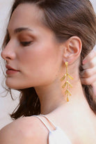 Linya Jewellery-Yaprak Küpe-Küpe-2-fleurdirect.live