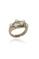 Linya Jewellery-Yıldız İnci Yüzük Rose Gold-Yüzük-1-fleurdirect.live
