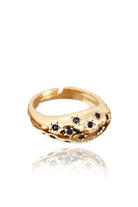 Linya Jewellery-Yıldız Lacivert Taşlı Yüzük-Yüzük-1-fleurdirect.live