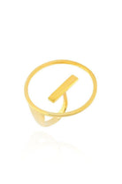 Linya Jewellery-Yuvarlak Şerit Yüzük Gold-Yüzük-1-fleurdirect.live