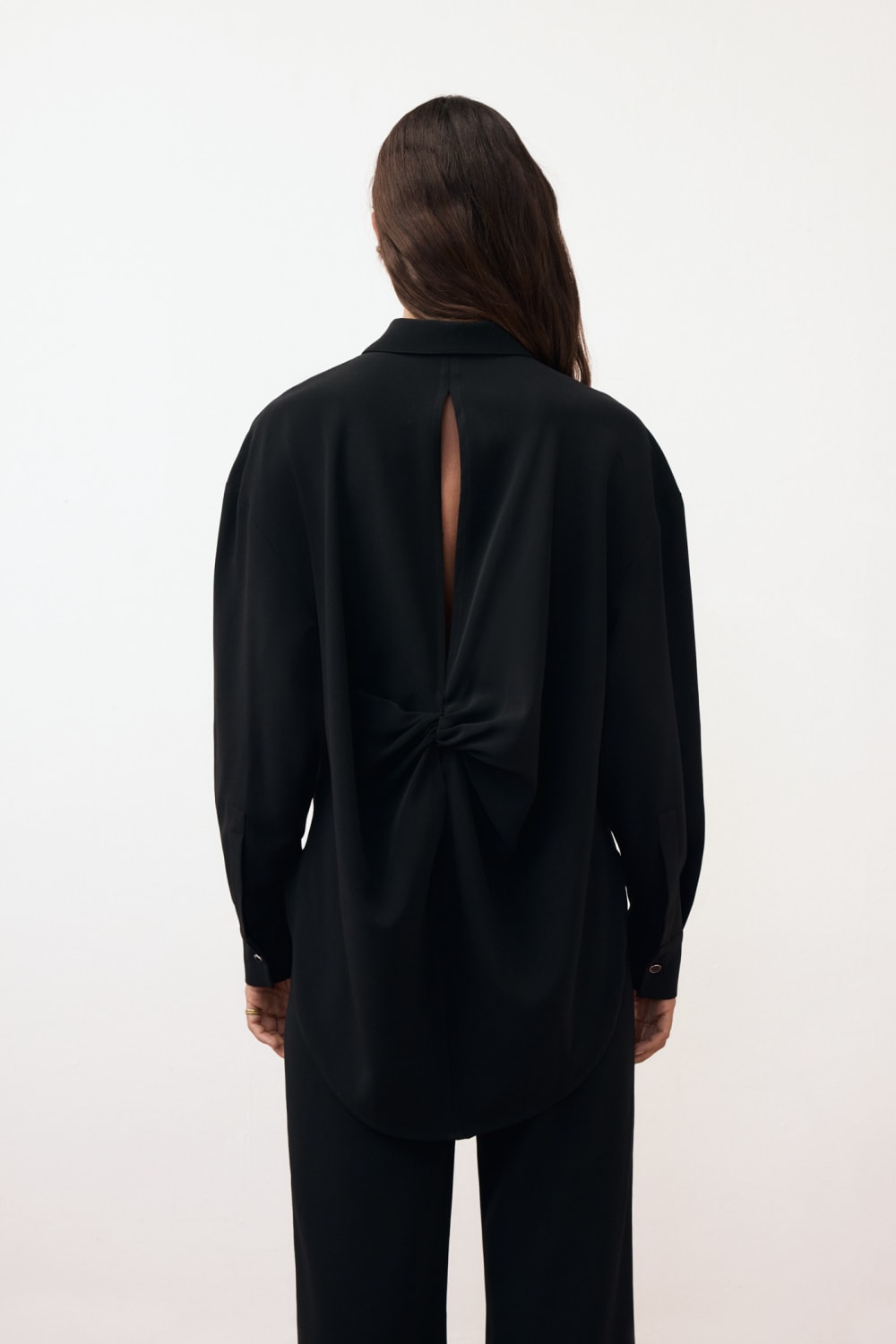 Lucentie-Aila Black Shirt-Bluz-2-fleurdirect.live