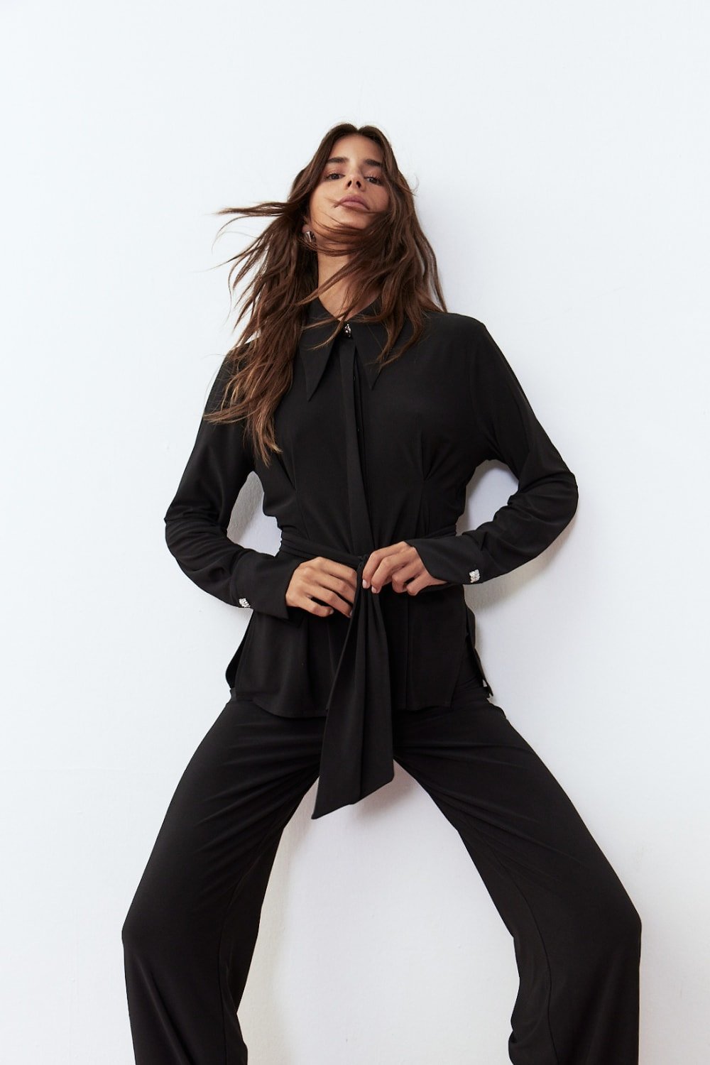 Lucentie-Lulu Black Top-Bluz-3-fleurdirect.live