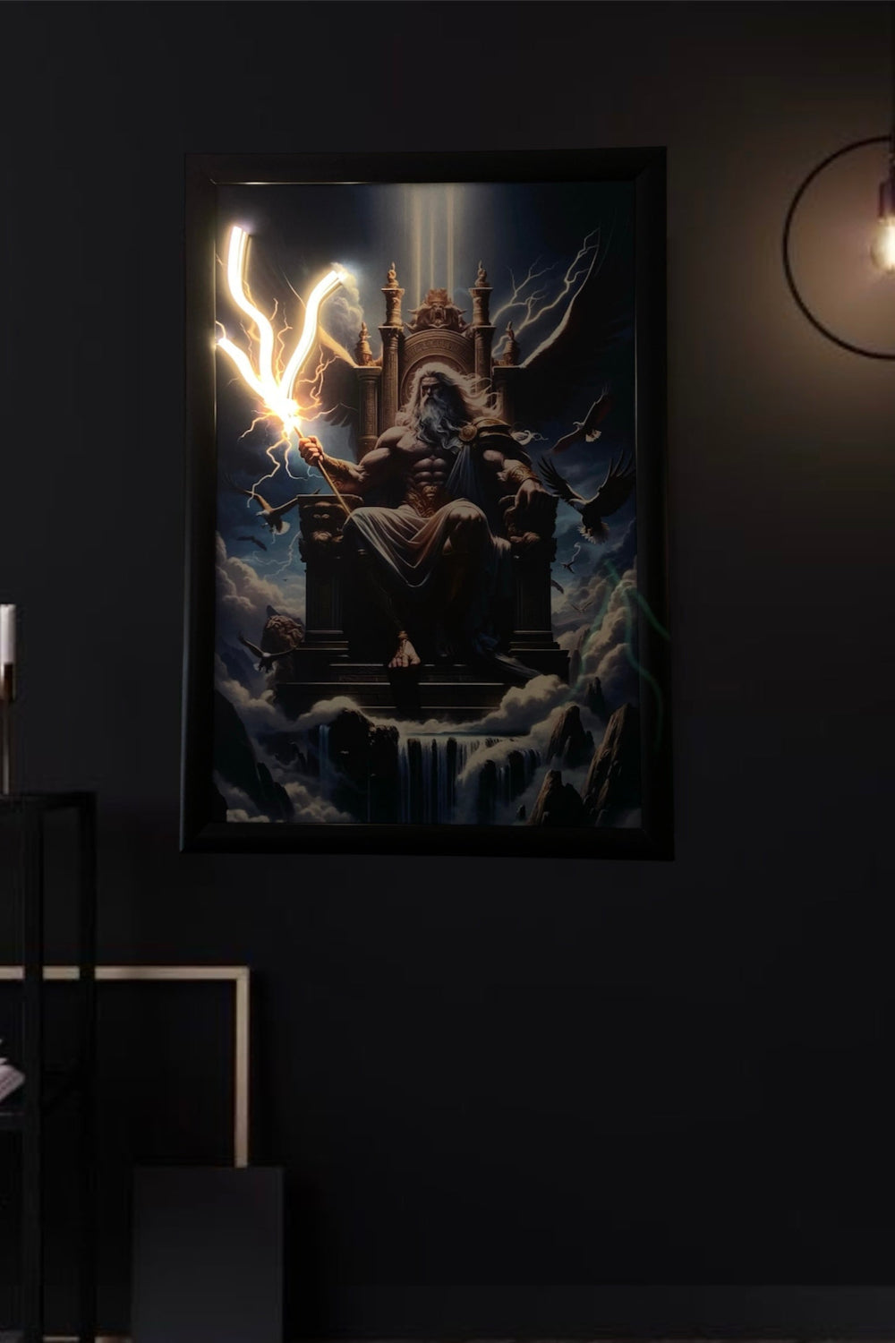 Lujolab.-Mitolojik Güç: Zeus Neon Duvar Posteri-Duvar Dekorları-1-fleurdirect.live