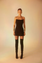 Lunaire Studio-Obsidian - Siyah Mini Elbise-Elbise-1-fleurdirect.live