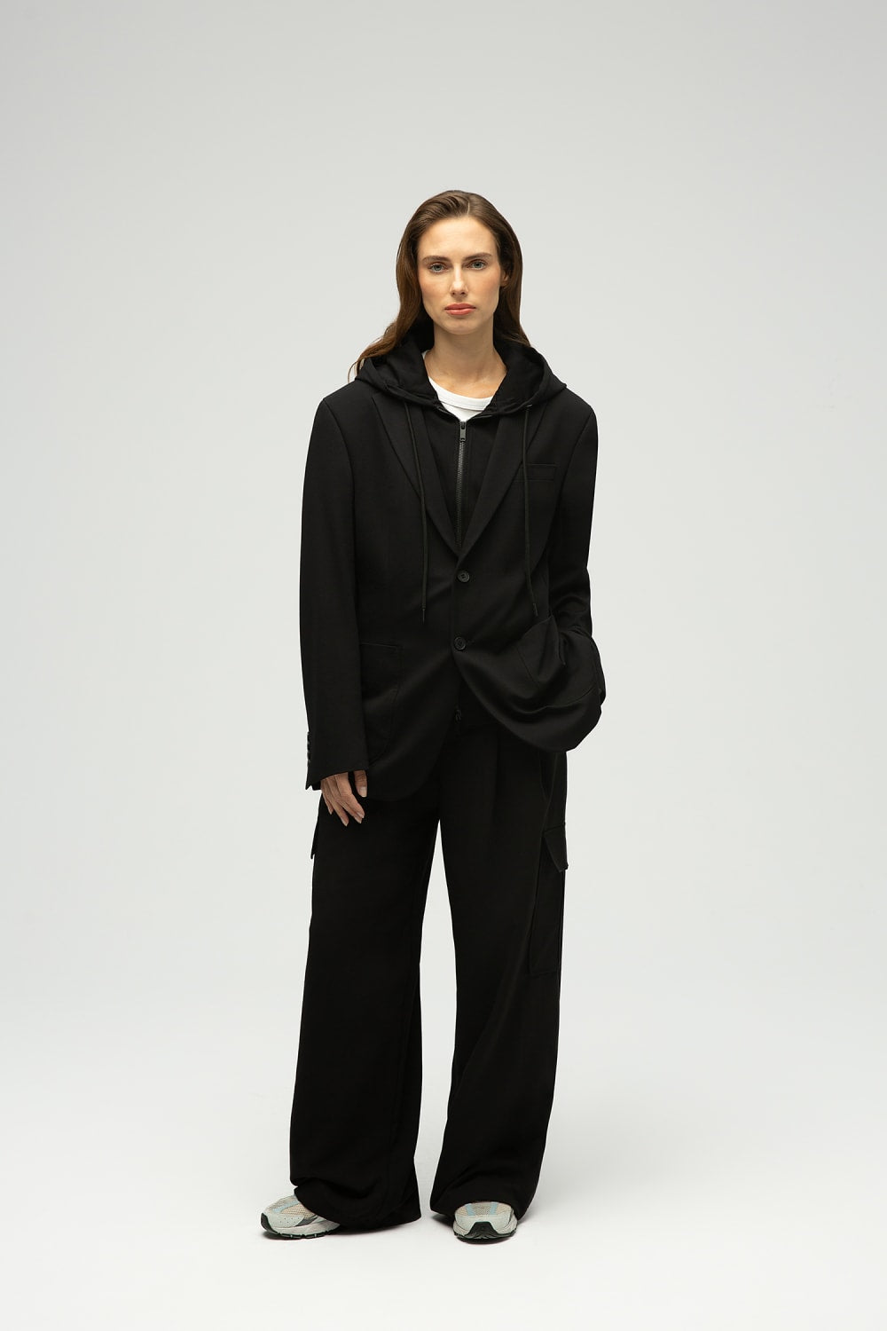 MAXIMUS-Eran Çıkabilir Kapüşonlu Oversize Örme Blazer-Ceket-3-fleurdirect.live