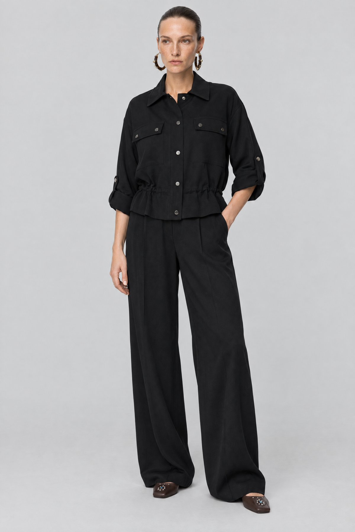 Anais Tencel Ceket Siyah
