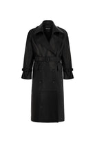 MX Clan-Leather Coat Siyah-Trençkot-1-fleurdirect.live