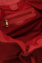 Maialis Design-Dyna Mini Red Suede-Omuz Çantası-2-fleurdirect.live