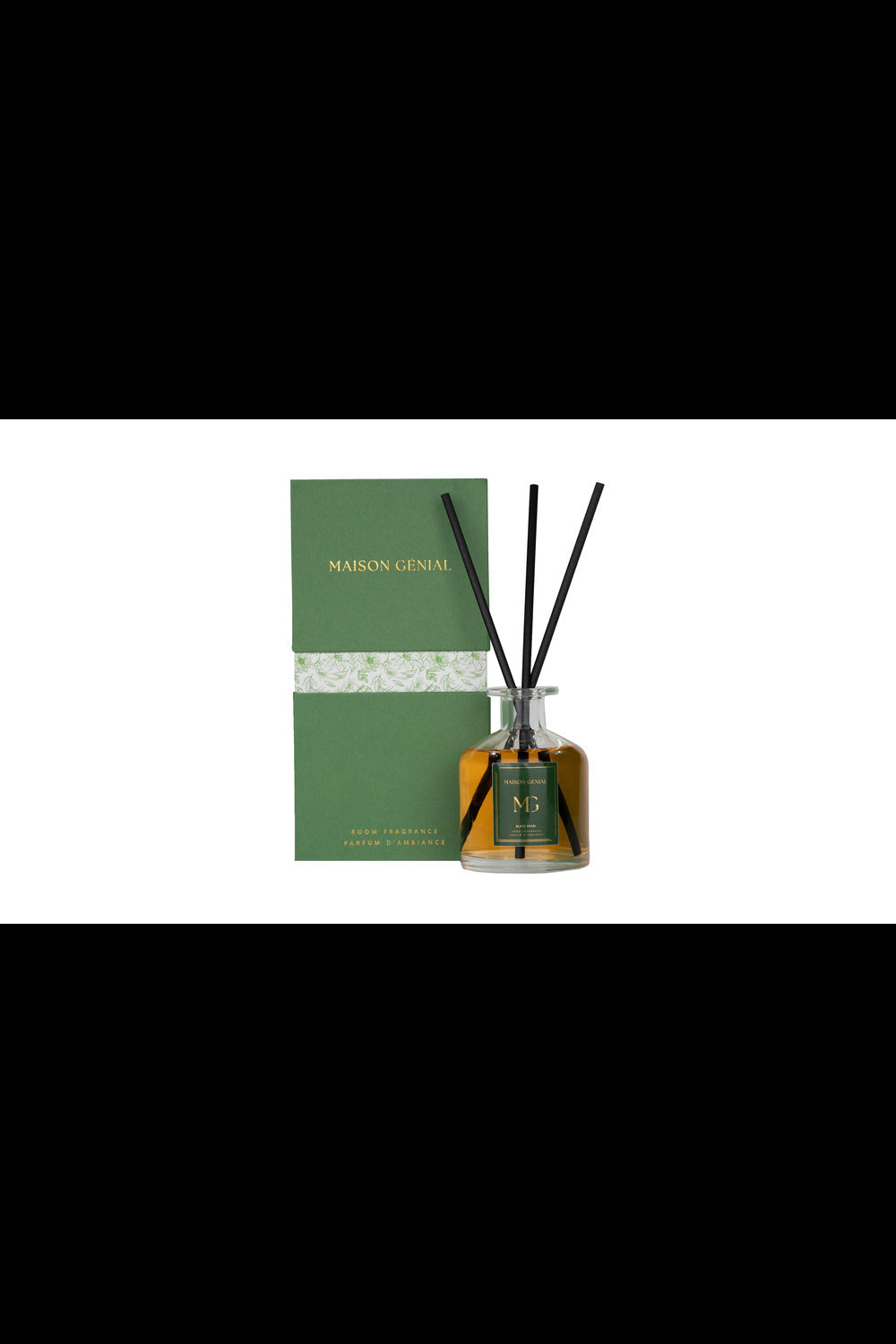 Maison Genial-Maison Genial Luxury Black Pearl Yeşil Difüzer 220cl-Tütsü-1-fleurdirect.live