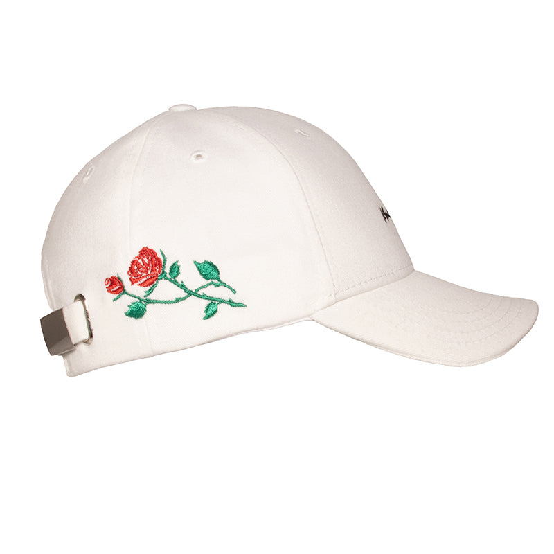 Maison Sacrée-La Rose Du Jardin White Cap-Şapka-2-fleurdirect.live