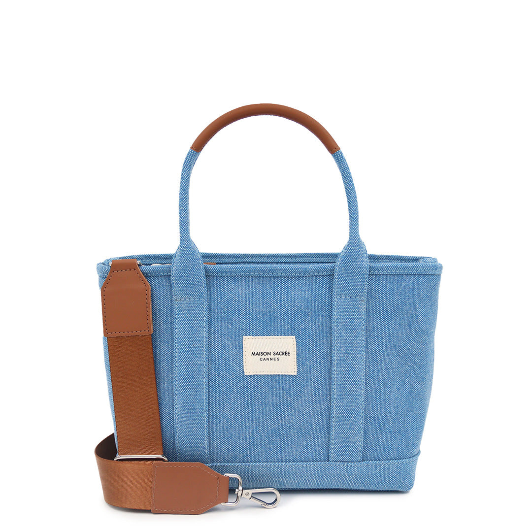 Maison Sacrée-Miramar Denim Mini Shoulder Bag-Omuz Çantası-1-fleurdirect.live