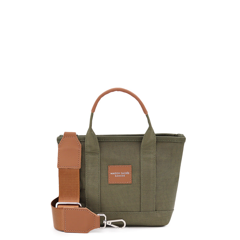 Maison Sacrée-Miramar Winter Khaki Extra Mini Shoulder Bag-Omuz Çantası-1-fleurdirect.live