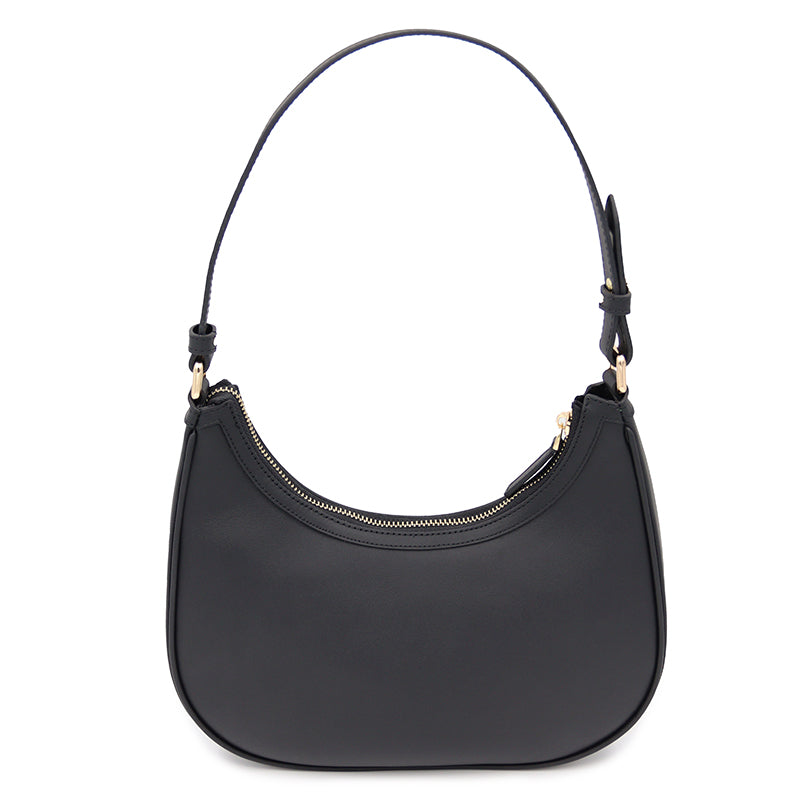 Maison Sacrée-Mirandole Black Leather Shoulder Bag-Omuz Çantası-3-fleurdirect.live