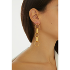 Maison Soula-Neith Chain Drop Earrings-Earrings-2-fleurdirect.live
