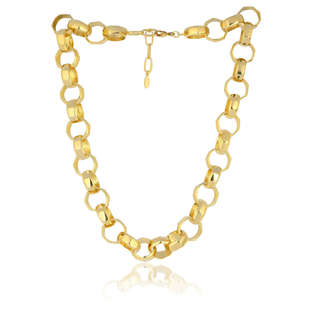 Maison Soula-Octagon Chain Necklace-Necklace-1-fleurdirect.live