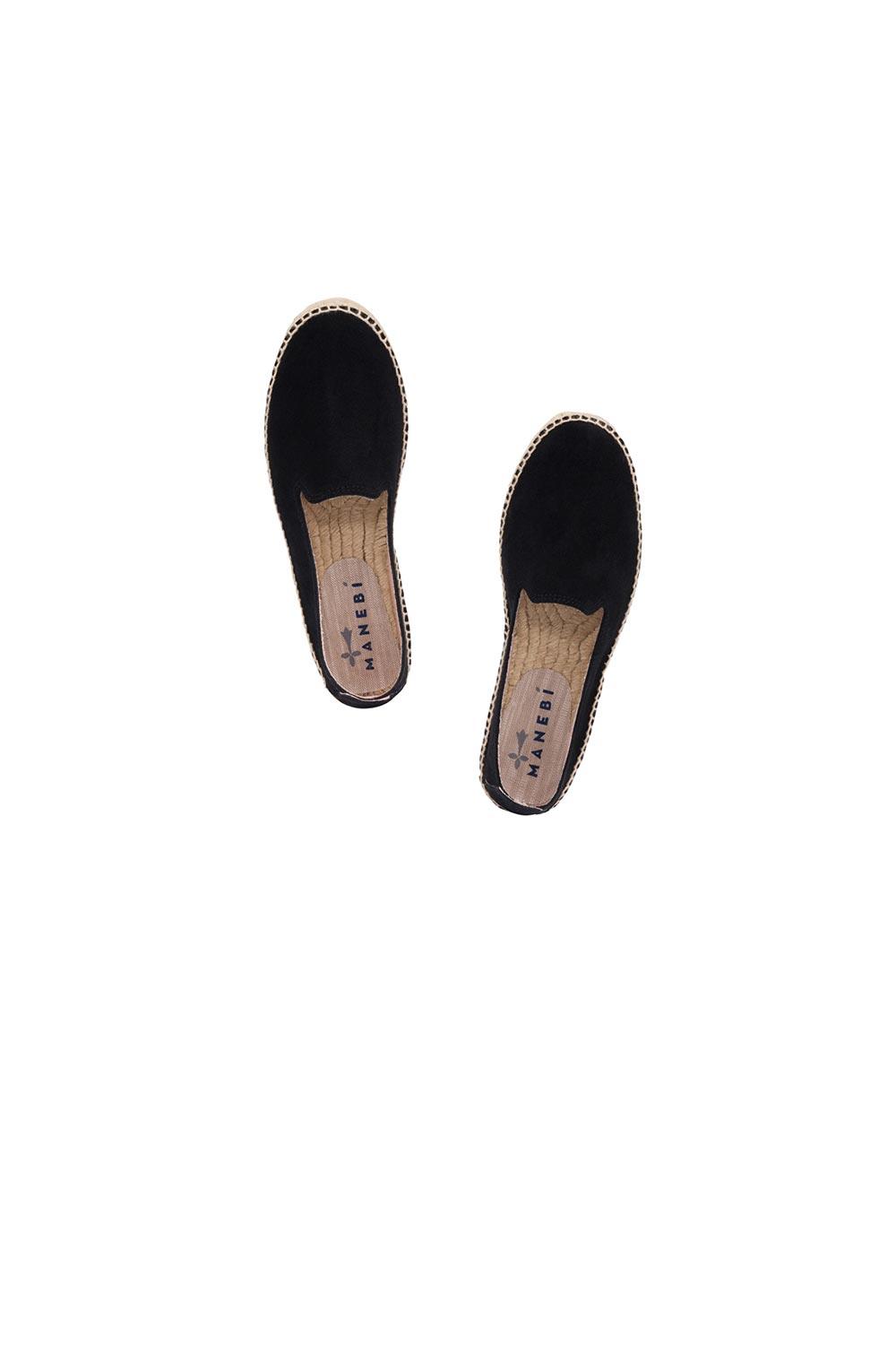 Manebi-Hamptons Espadrilles Black-Espadril-3-fleurdirect.live