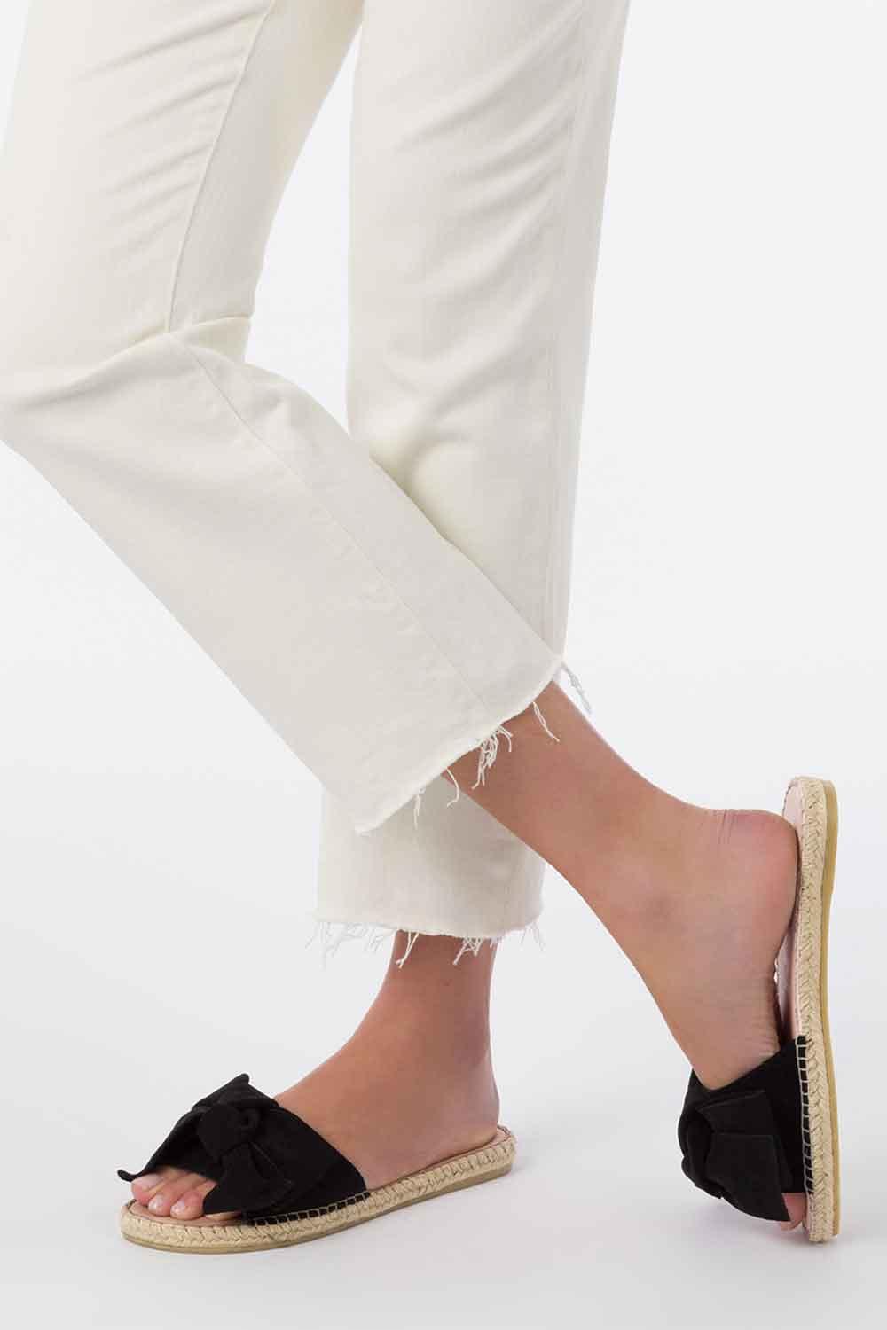 Manebi-Hamptons Sandals with Bow Black-Sandalet & Terlik-6-fleurdirect.live