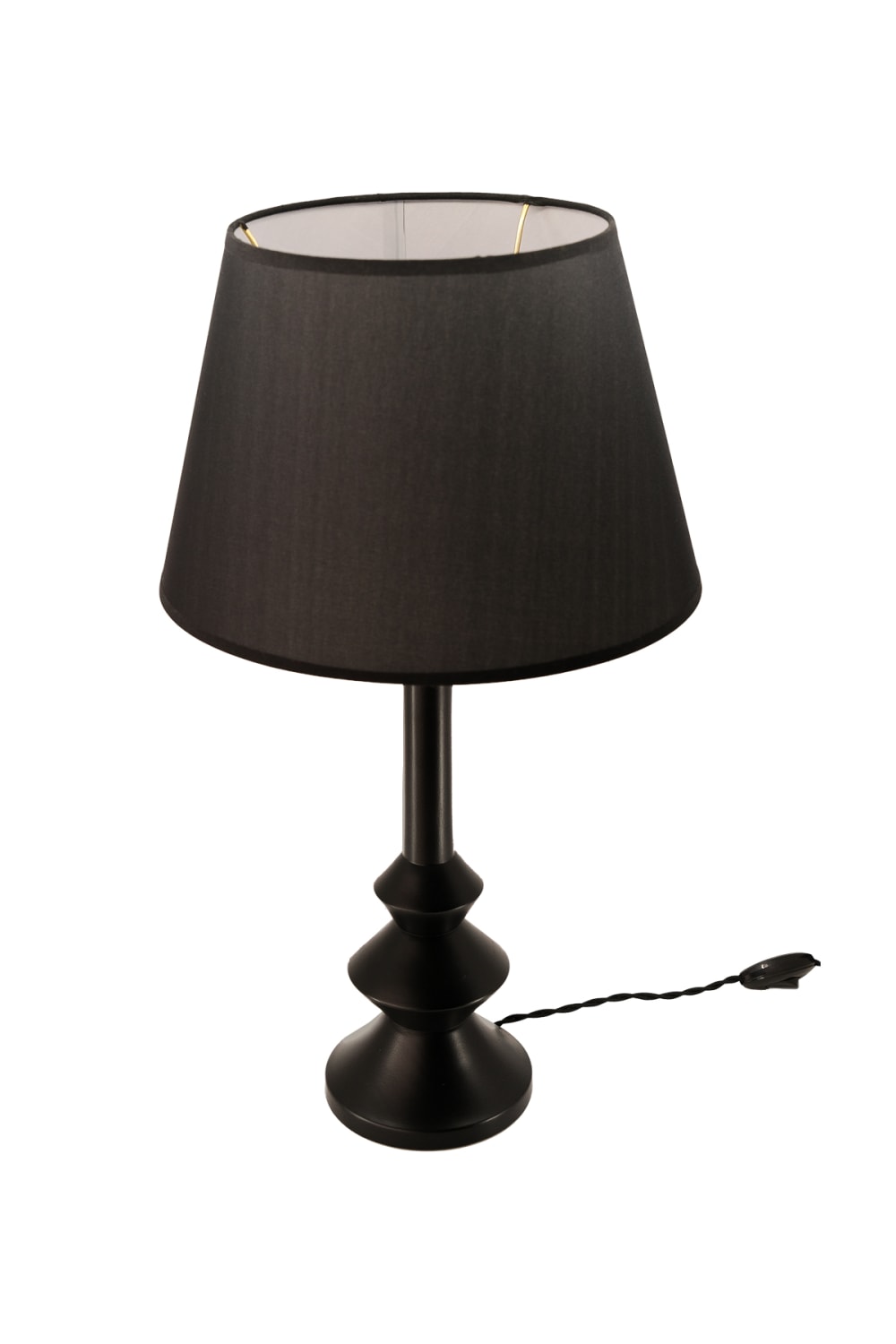Massello Design-Elegante Ahşap Abajur Siyah-Masa Lambası-2-fleurdirect.live