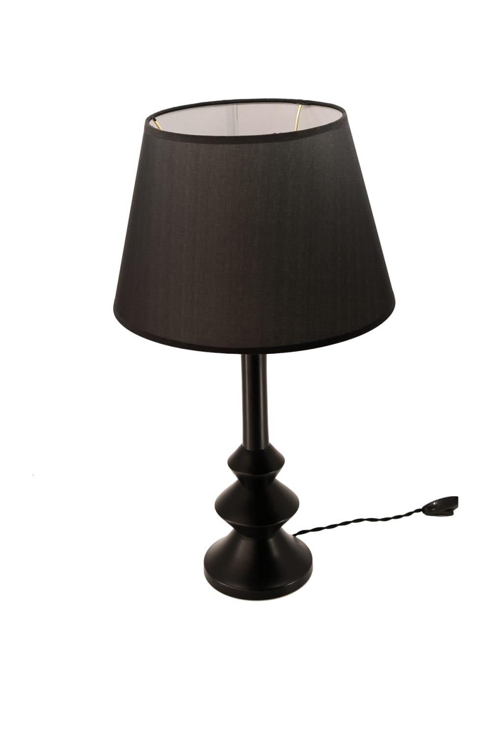 Massello Design-Elegante Ahşap Abajur Siyah-Masa Lambası-3-fleurdirect.live