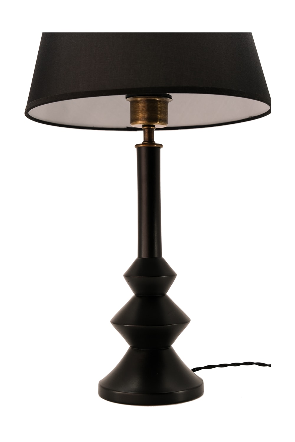 Massello Design-Elegante Ahşap Abajur Siyah-Masa Lambası-4-fleurdirect.live