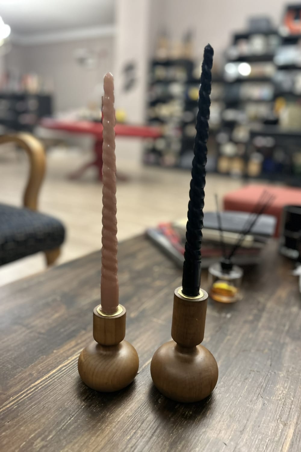 Massello Design-Gingillo 2'li Ahşap Şamdan & Mumluk-Mumluk & Şamdan-3-fleurdirect.live