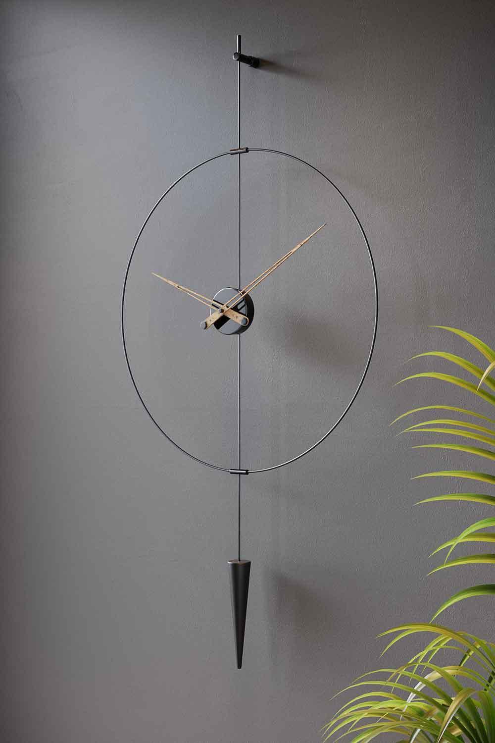 Mclocks-Pendulumplus 60 siyah Dekoratif duvar saati-Duvar Saati-2-fleurdirect.live