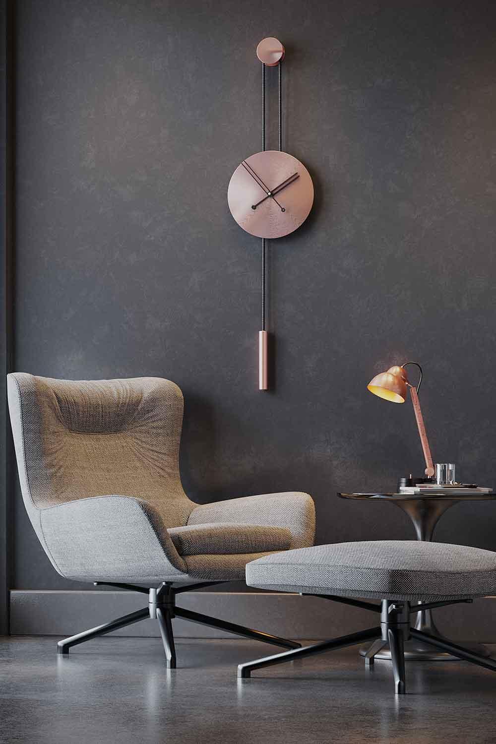 Mclocks-Serenity 30 rose gold Dekoratif duvar saati-Duvar Saati-1-fleurdirect.live